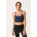 Yoga Sports Bra Strappy Back Activewear airson boireannaich